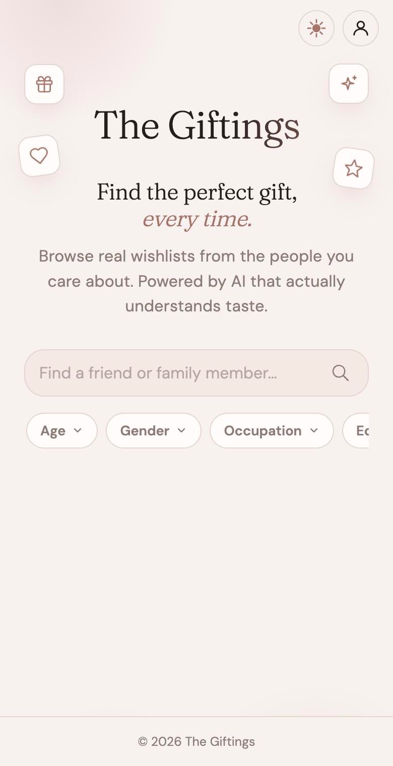 Home page on a phone